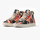 Tênis Cano Alto Boho Colorido Borboleta e Banana