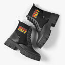Bota Coturno Tratorada Cano Médio Kiss Logo