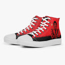 Tênis Cano Alto Vermelho Michael Jackson triller Pop Music