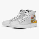 Tênis Cano Alto Cinza Garfield Sorvete Filmes e Series