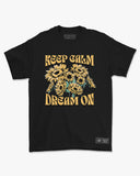 Camiseta de Algodão Keep Calm Dream On