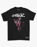 Camiseta de Algodão Gorillaz 2D