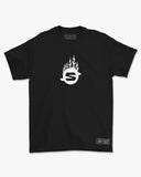 Camiseta de Algodão Stamp Flaming