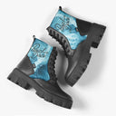 Bota Coturno Tratorada Cano Médio Rock N Roll Panic! At the Disco in the Sea Azul Bandas de Rock