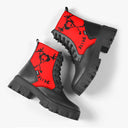 Bota Coturno Tratorada Cano Médio Rock N Roll Pearl Jam Alive vermelho Bandas de Rock