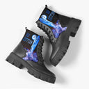 Bota Coturno Tratorada Cano Médio Led Zeppelin Heaven Preto Bandas de Rock