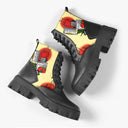 Bota Coturno Tratorada Cano Médio Give me Back my Life Creme Old School