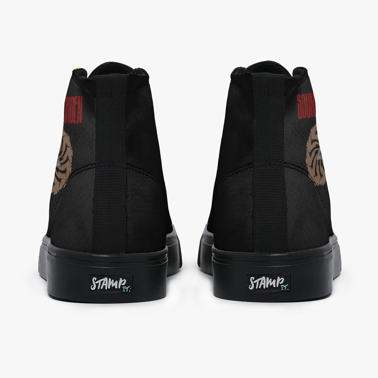 Tênis Cano Alto Preto Soundgarden Grunge Badmotorfinger