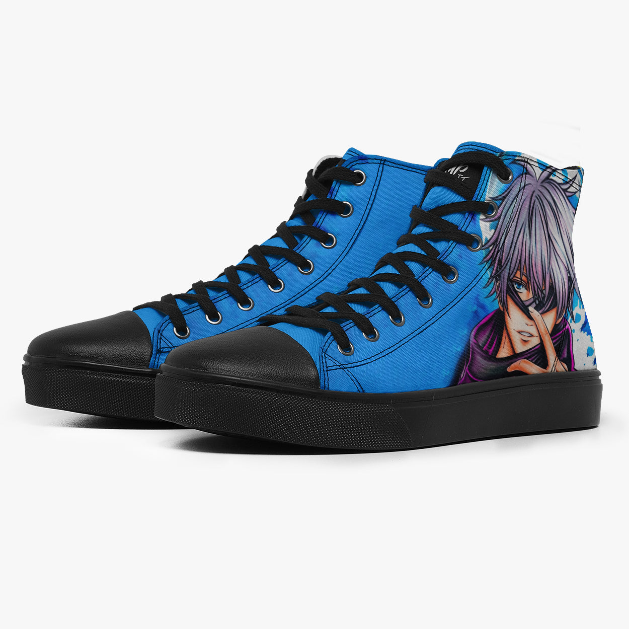 ★　satooo　★ Tênis Cano Alto Azul Jujutsu Kaisen Gojo Satoru Johnsaniarts