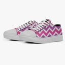 Tênis Cano Baixo Rosa Geométrico Ondas Horizontais Rose Abstrato