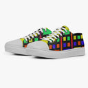 Tênis Cano Baixo Geométrico Abstrato Quadriláteros Abstrato