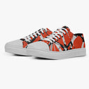 Tênis Cano Baixo Preto Vermelho Branco Grafismo Van Halen Bandas de Rock