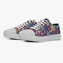 Tênis Cano Baixo Roxo Abelhas Estrelas Flores e Folhas