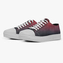 Tênis Cano Baixo Vermelho Lavado Telinha Azul Tie Dye Degradê