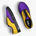 Tênis Casual Unissex Roxo e Amarelo Colors