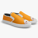 Tênis Slip On Laranja Gato Cute Cat Fofo Tumblr