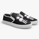 Tênis Slip On Preto Fone Controle Boneco Games