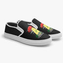 Tênis Slip On Preto Cogumelo Abduzindo ET Abstrato