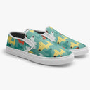 Tênis Slip On Verde Cachorros Amarelo Laranja Animais