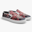 Tênis Slip On Preto Otaku Demon Slayer Flores