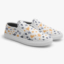 Tênis Slip On Branco Desenho Lápis Estrelas Abstrato