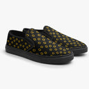 Tênis Slip On Preto Girassol Sunflower Tumblr