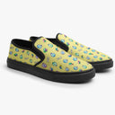 Tênis Slip On Amarelo Olho Peixe Abstrato