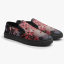 Tênis Slip On Preto Otaku Demon Slayer Flores