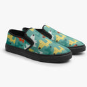 Tênis Slip On Verde Cachorros Amarelo Laranja Animais