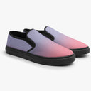 Tênis Slip On Lilás e Rosa Degradê Pink Cute Delicado