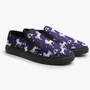 Tênis Slip On Roxo Unicórnio Estrela Coração Animais