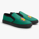Tênis Slip On Verde Murro Quebrado Balão Smile Abstrato