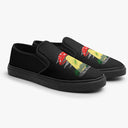 Tênis Slip On Preto Cogumelo Abduzindo ET Abstrato