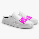 Tênis Mule Branco Pink Floyd Caligrafia Rosa Bandas de Rock