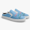 Tênis Mule Azul Sorry Not Sorry Abstrato