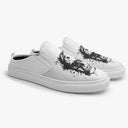 Tênis Mule Branco Crânio Desenhado em Tinta Caveiras