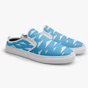 Tênis Mule Azul Nuvens Brancas Abstrato