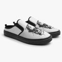 Tênis Mule Branco Crânio Desenhado em Tinta Caveiras