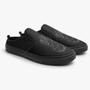 Tênis Mule Preto Estatua Quebrada Cabeça de Universo Abstrato