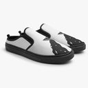 Tênis Mule Branco Nave Despejando Galáxia Abstrato